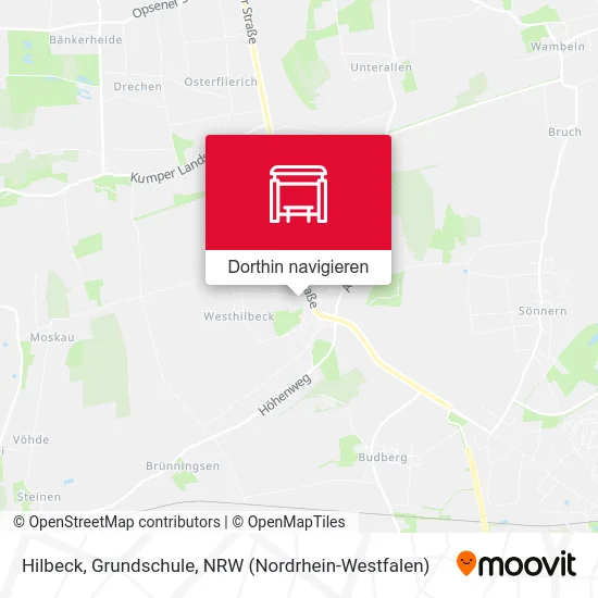 Hilbeck, Grundschule Karte