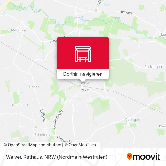 Welver, Rathaus Karte