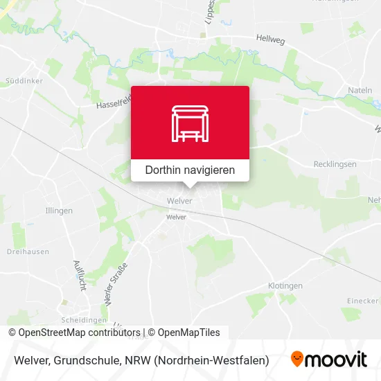 Welver, Grundschule Karte