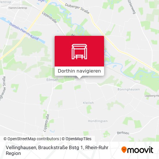 Vellinghausen, Brauckstraße Bstg 1 Karte