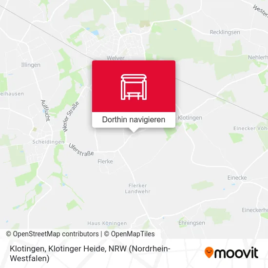 Klotingen, Klotinger Heide Karte