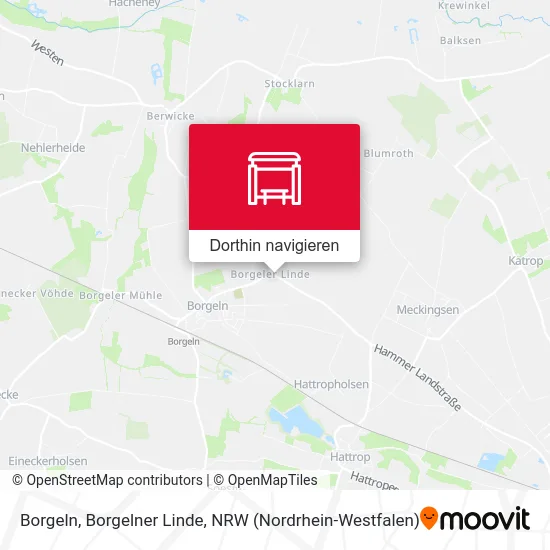 Borgeln, Borgelner Linde Karte