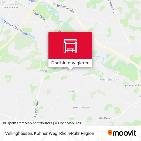Vellinghausen, Köhner Weg Karte