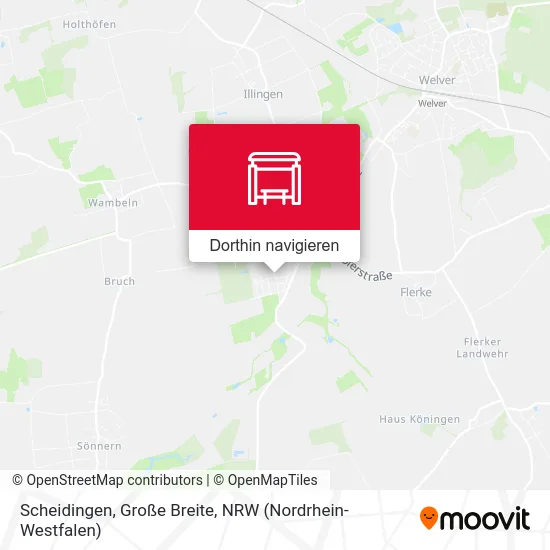 Scheidingen, Große Breite Karte