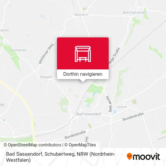 Bad Sassendorf, Schubertweg Karte