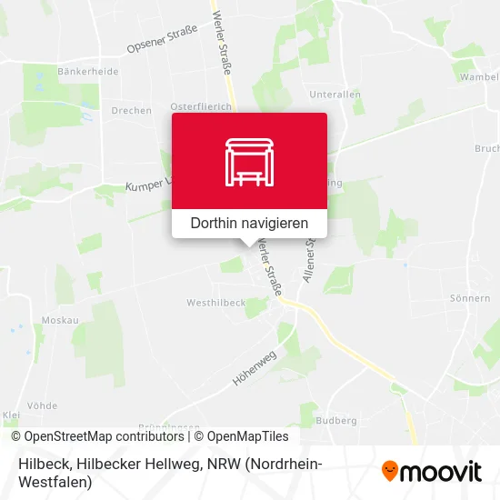 Hilbeck, Hilbecker Hellweg Karte