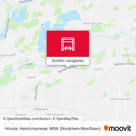 Hörste, Heinrichsmeier Karte