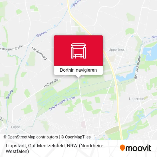 Lippstadt, Gut Mentzelsfeld Karte