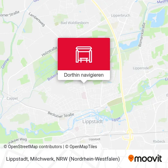 Lippstadt, Milchwerk Karte