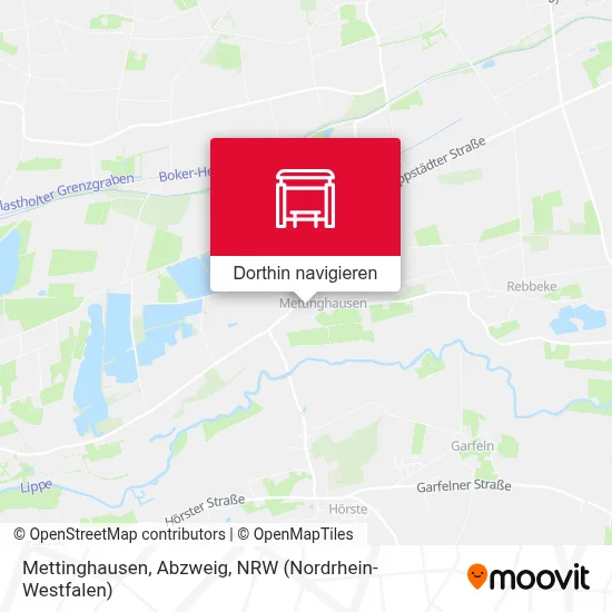 Mettinghausen, Abzweig Karte