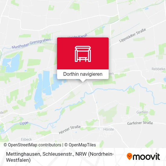 Mettinghausen, Schleusenstr. Karte