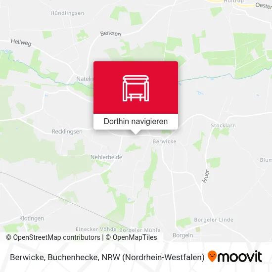 Berwicke, Buchenhecke Karte