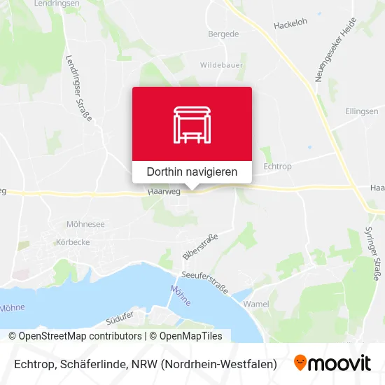 Echtrop, Schäferlinde Karte