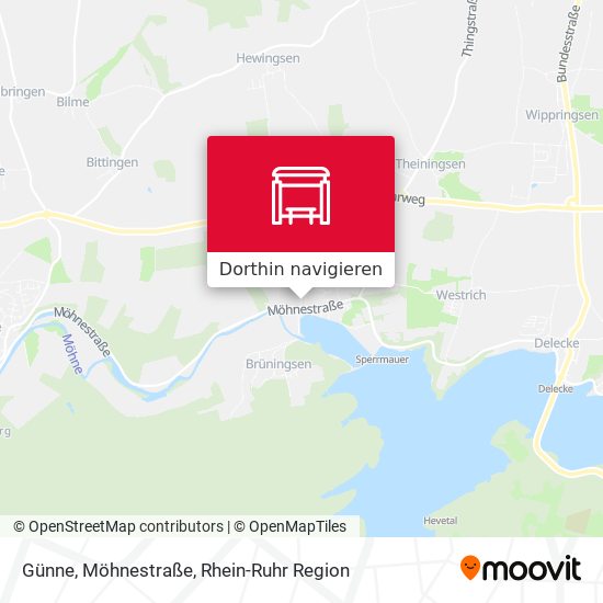 Günne, Möhnestraße Karte