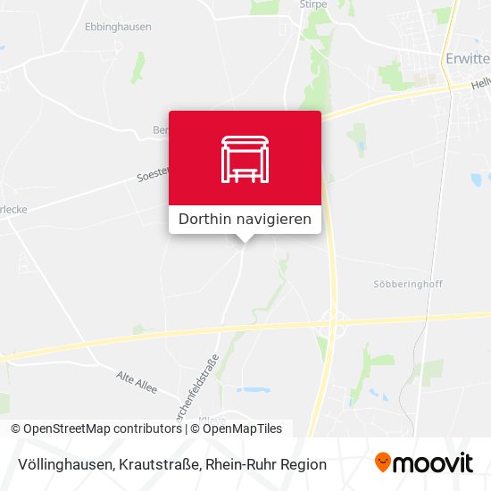 Völlinghausen, Krautstraße Karte