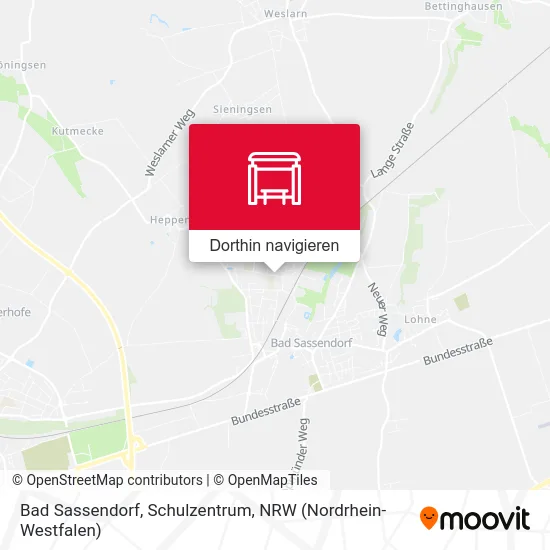 Bad Sassendorf, Schulzentrum Karte