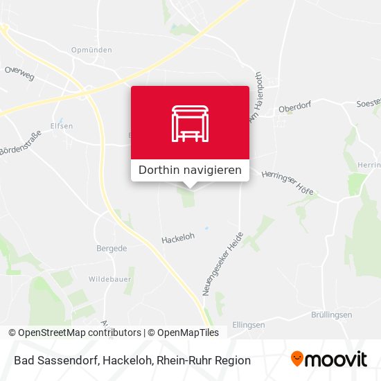 Bad Sassendorf, Hackeloh Karte