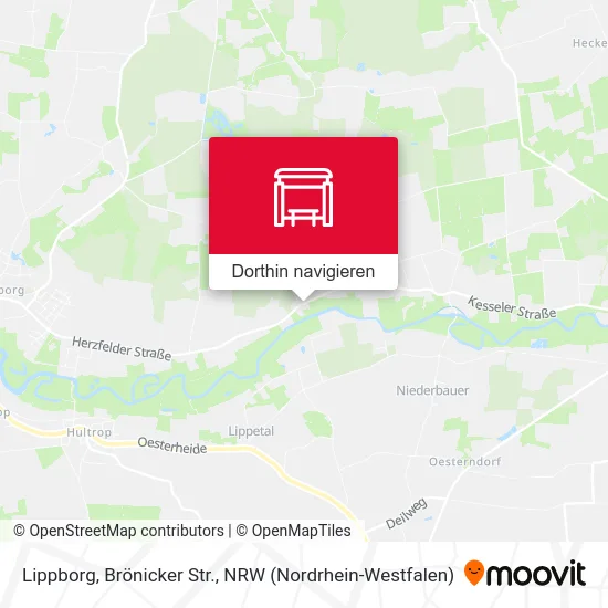 Lippborg, Brönicker Str. Karte