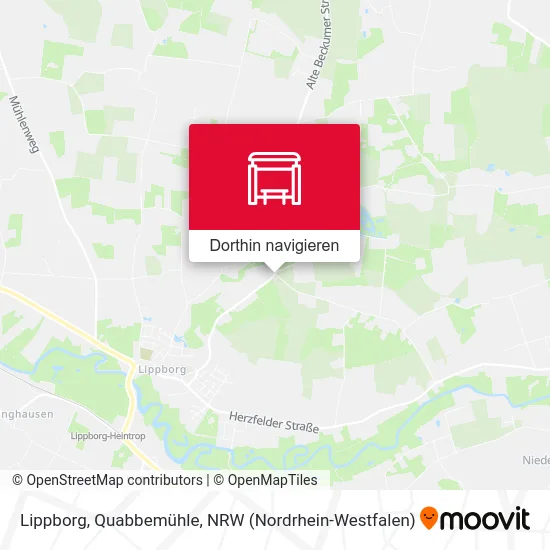 Lippborg, Quabbemühle Karte