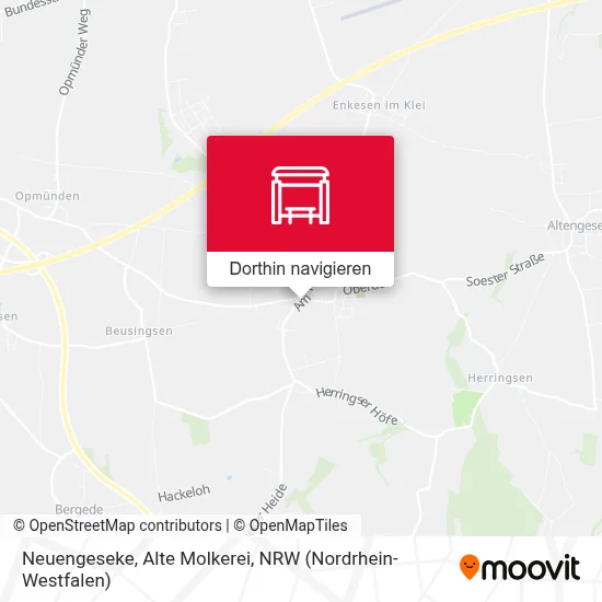Neuengeseke, Alte  Molkerei Karte