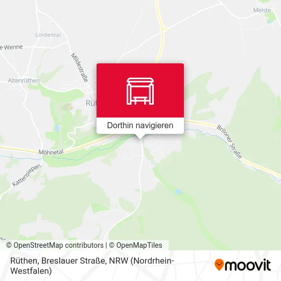 Rüthen, Breslauer Straße Karte