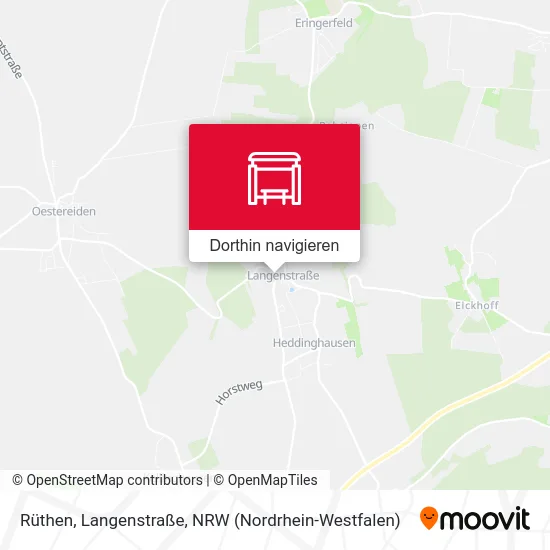 Rüthen, Langenstraße Karte