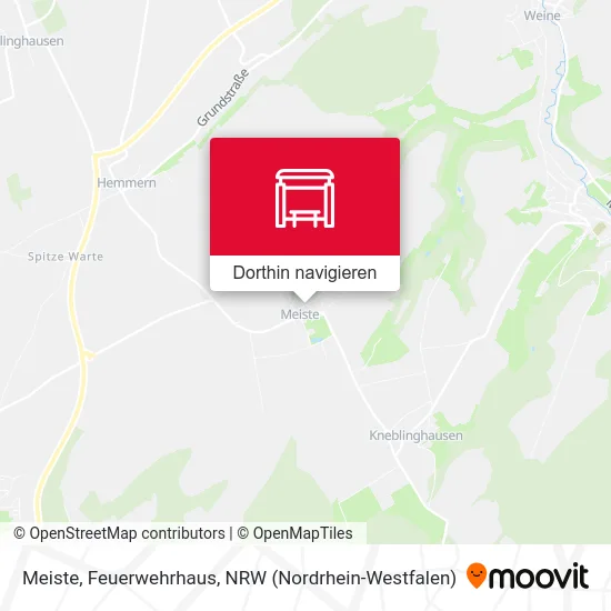 Meiste, Feuerwehrhaus Karte