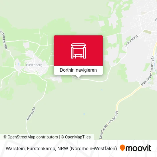 Warstein, Fürstenkamp Karte