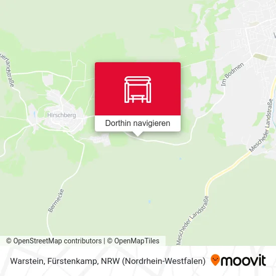Warstein, Fürstenkamp Karte