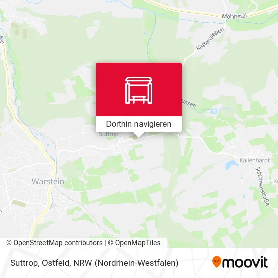 Suttrop, Ostfeld Karte