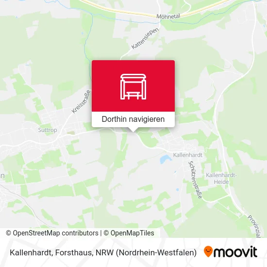 Kallenhardt, Forsthaus Karte