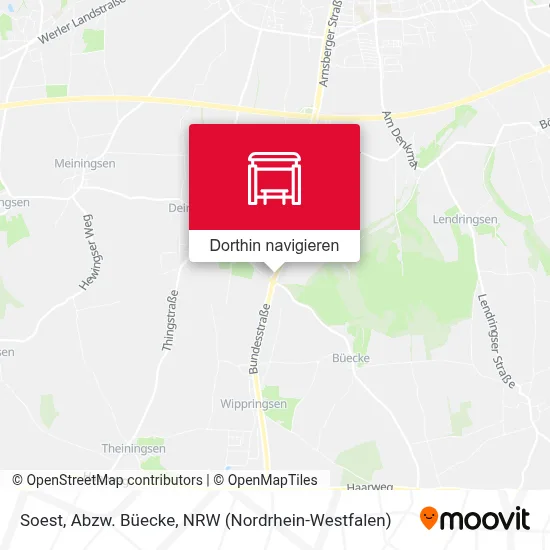 Soest, Abzw. Büecke Karte