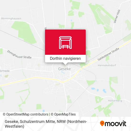 Geseke, Schulzentrum Mitte Karte