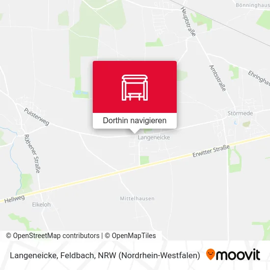 Langeneicke, Feldbach Karte