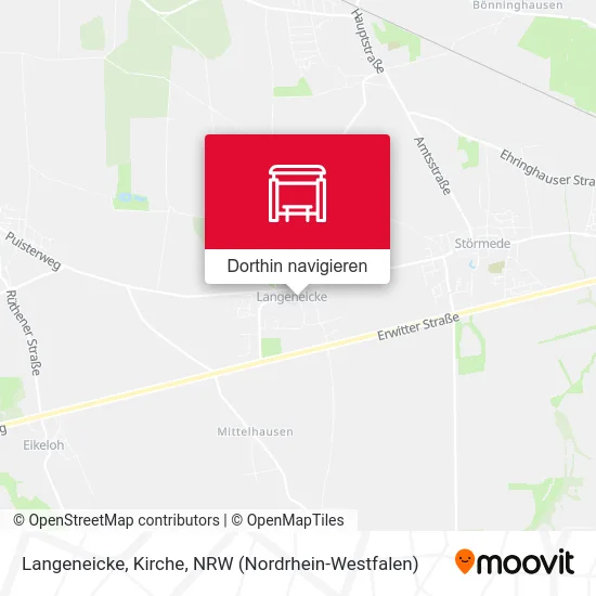 Langeneicke, Kirche Karte