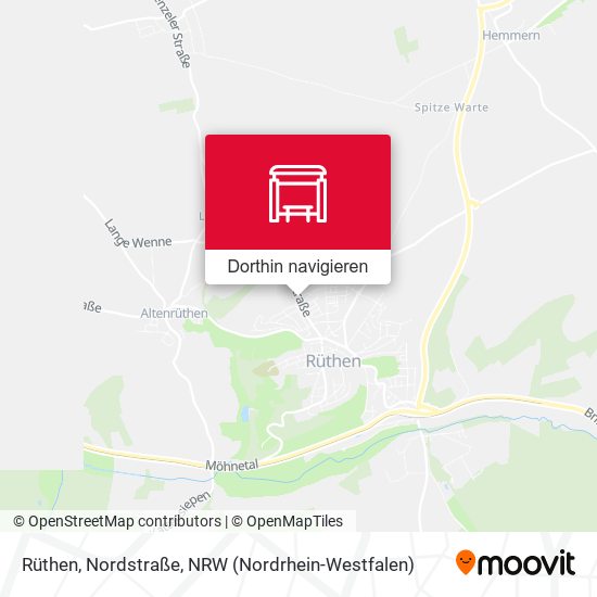 Rüthen, Nordstraße Karte