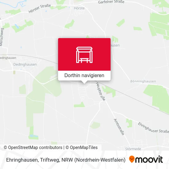 Ehringhausen, Triftweg Karte