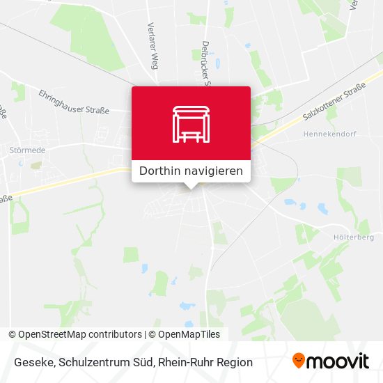 Geseke, Schulzentrum Süd Karte