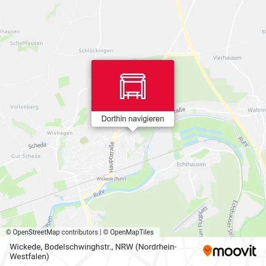 Wickede, Bodelschwinghstr. Karte