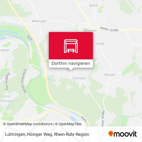 Lüttringen, Höinger Weg Karte