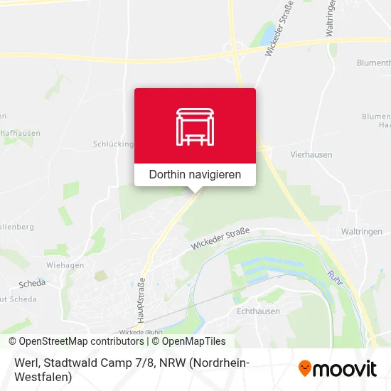 Werl, Stadtwald Camp 7/8 Karte