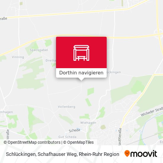 Schlückingen, Schafhauser Weg Karte