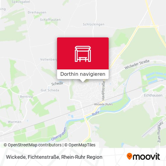Wickede, Fichtenstraße Karte