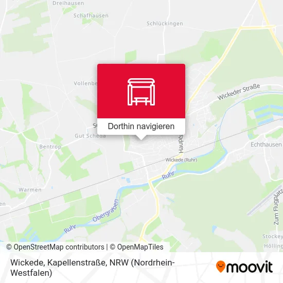 Wickede, Kapellenstraße Karte