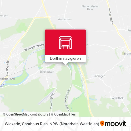 Wickede, Gasthaus Ries Karte