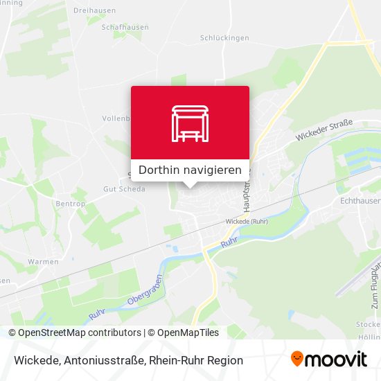 Wickede, Antoniusstraße Karte