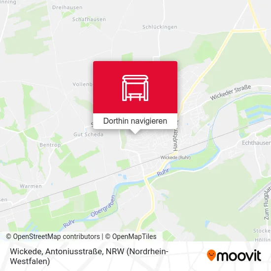 Wickede, Antoniusstraße Karte