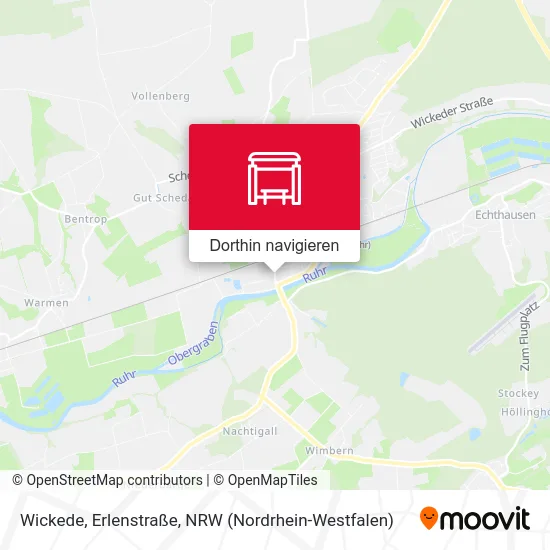 Wickede, Erlenstraße Karte