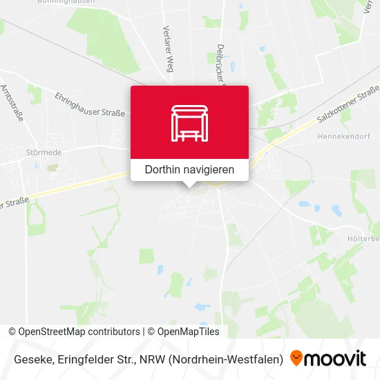 Geseke, Eringfelder Str. Karte