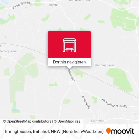 Ehringhausen, Bahnhof Karte